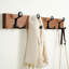 Portemanteau mural en bois avec 4 crochets triples-868142754