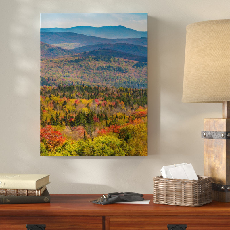 «Vermonts Colors» par Brenda Petrella, photographie d'art graphique sur toile, H 32 po x l 24 po x P 2 po