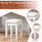 Makeup Vanity Table Set With Reversible Mirror & Stool