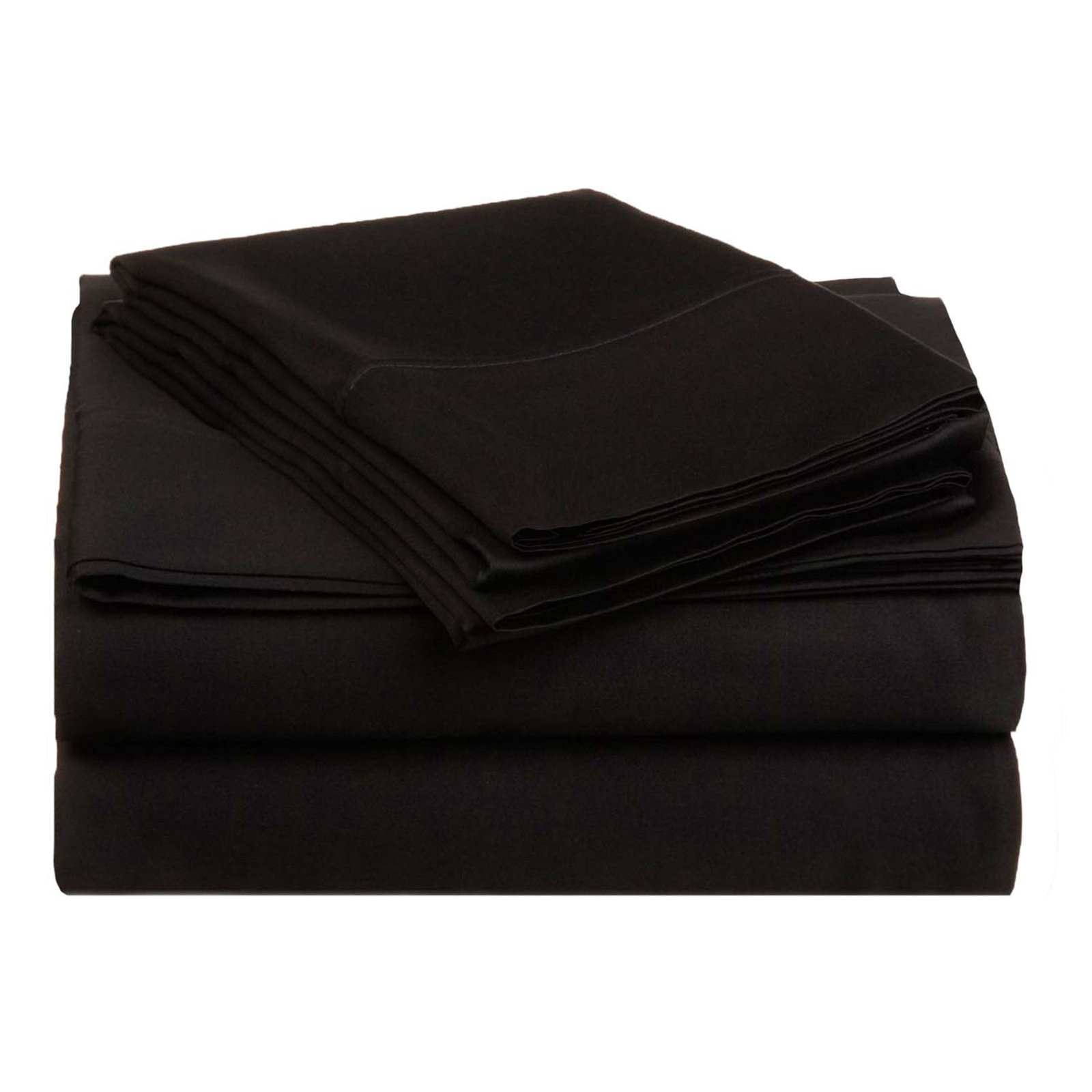 Edmont Cotton Sheet Set, Split King, Black