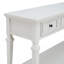 Console de style rétro classique avec trois tiroirs supérieurs et une tablette inférieure de style ouvert, table de couloir-494288989