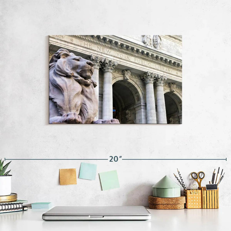 Lilie NYC Public Library, 8" H x 12" W