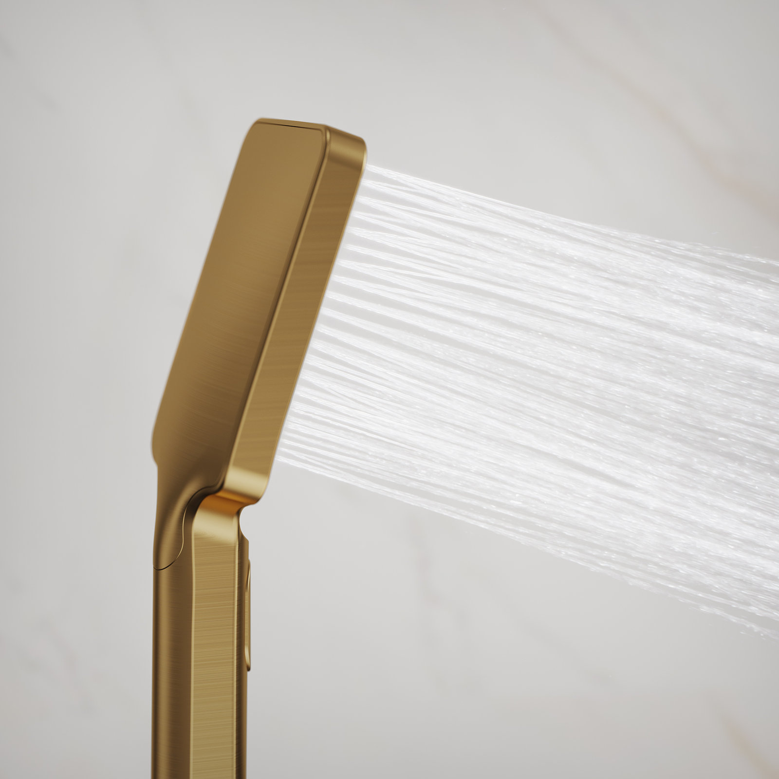 3-Function Handheld Shower with Slide Bar, Brushed Gold