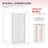 UKH07B2 32 in. W x 80 in. H Frameless Fixed Shower Glass Panel in Matte Black with 3/8 in. Clear Tempered Glass-121848379-121848371