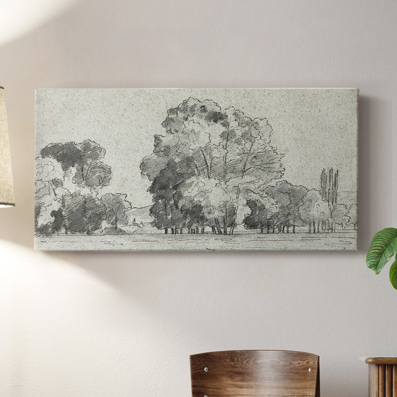 Série paysage - CCxxxv - Toile tendue avec châssis - Prêt à accrocher, H 16 po x l 32 po