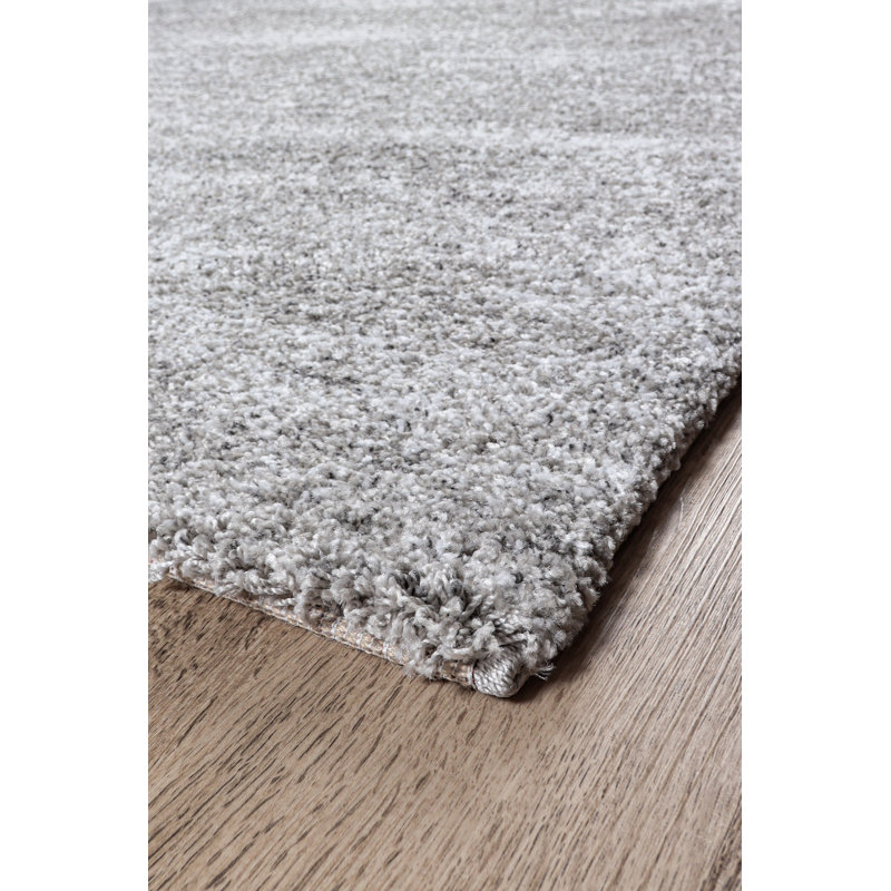 Loistine Machine Woven Grey Rug, Rectangle 133cm x 195cm