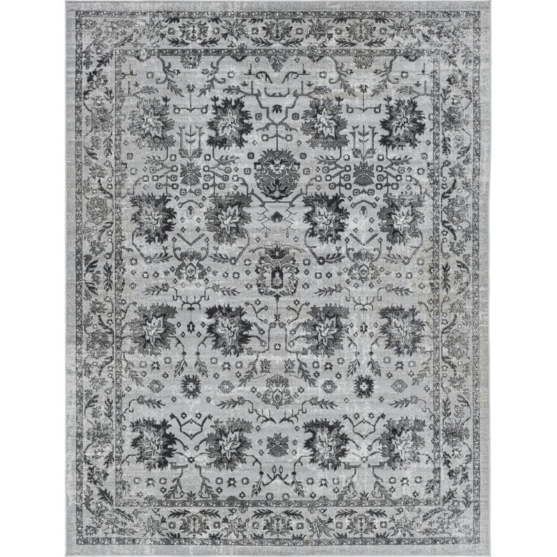 Floral Indoor Rug, Rectangle 9' x 12'