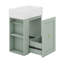Petit meuble-lavabo flottant étroit avec tiroir 20 po avec lavabo 20 po-118738680
