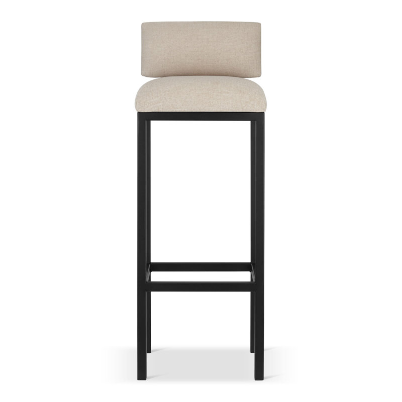 Lytia Upholstered Counter Stool with Metal Frame
