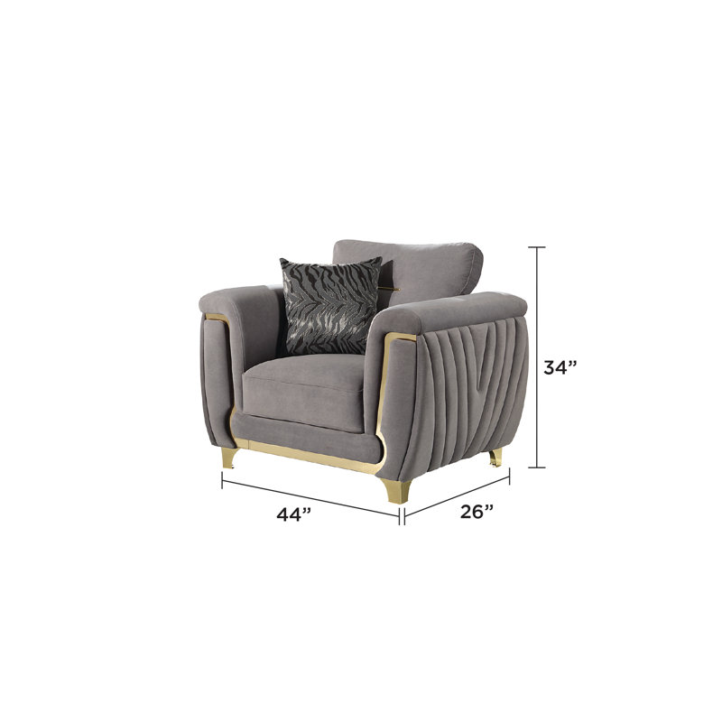 Chaise Lavern, Polyuréthane gris