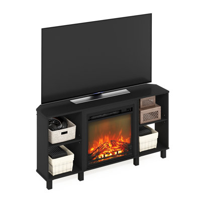 46.54'' W Corner TV stand Storage Credenza with Electric Fireplace