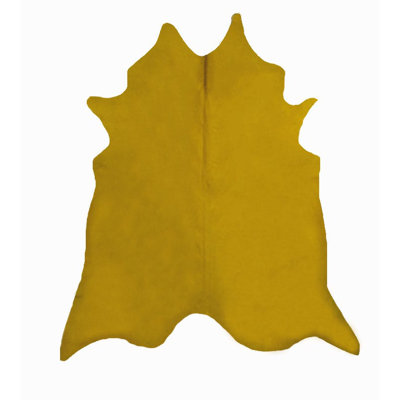 Leather Area Rug in Sun Flower