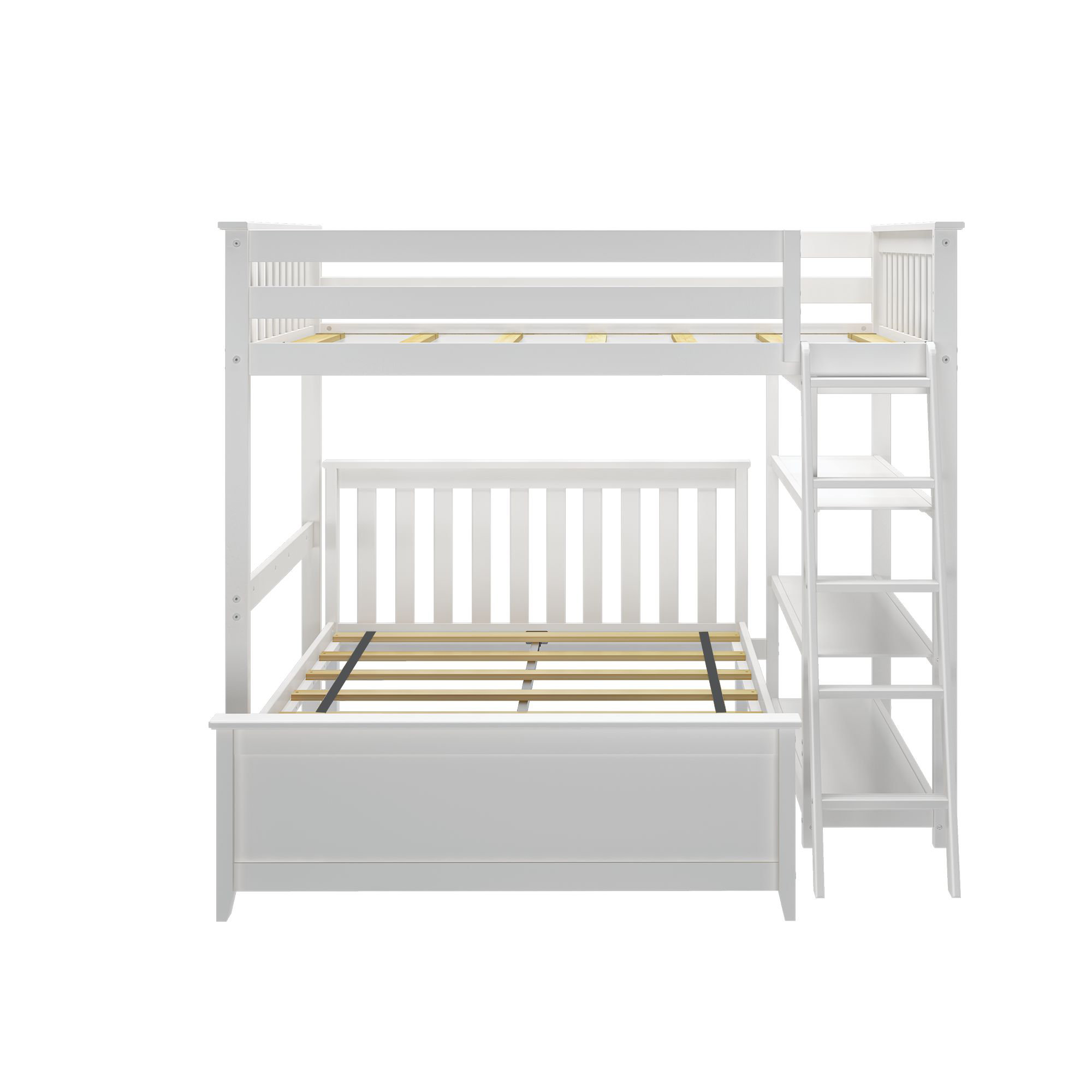 Birch Lane™ Padua Full over Full Solid Wood LShaped Bunk Beds with