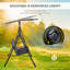 Balancelle avec auvent pour 2 adultes Outsunny