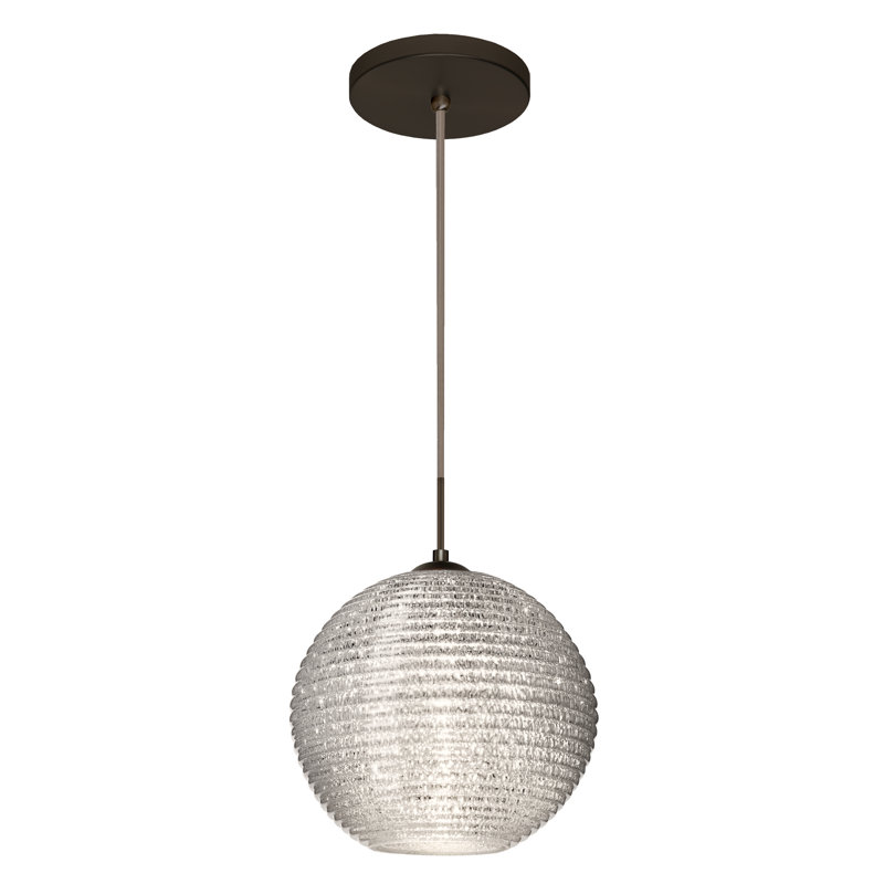 Kristall 1 - Light Single Pendant, Brushed Bronze, Glitter, No