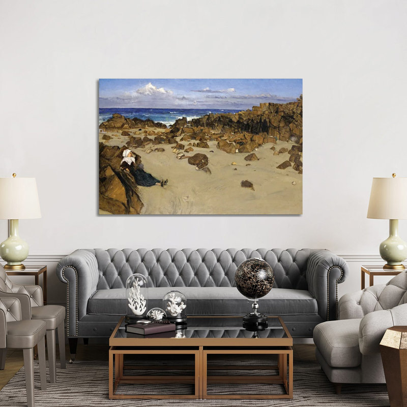 The Coast Of Brittany by James Abbott McNeill Whistler - 1 Piece Wall Art on Canvas, 101.6 cm H x 152.4cm W x 3.175cm D
