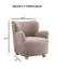 Fauteuil d'appoint rembourré Sabrina Boucle-1538326790