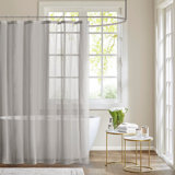 Delicate Sheer Flowing Shower Curtain