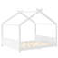 Lit surélevé pour grand lit avec lattes de soutien, structure de lit en bois massif pour enfants, sans sommier ni structure d'ouverture, blanc-1217564728