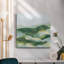 Toile tendue avec châssis vert Green Rolling Hills II - prêt à accrocher