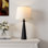 Ensemble de lampes de table 22,5 po en métal noir avec contrôle tactile à 3 voies et USB A&C
