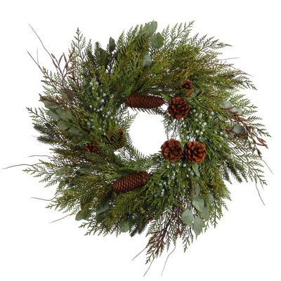 Mixed Cedar Pine Wreath
