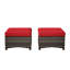 Meyly Upholstered Outdoor Ottoman-831226879