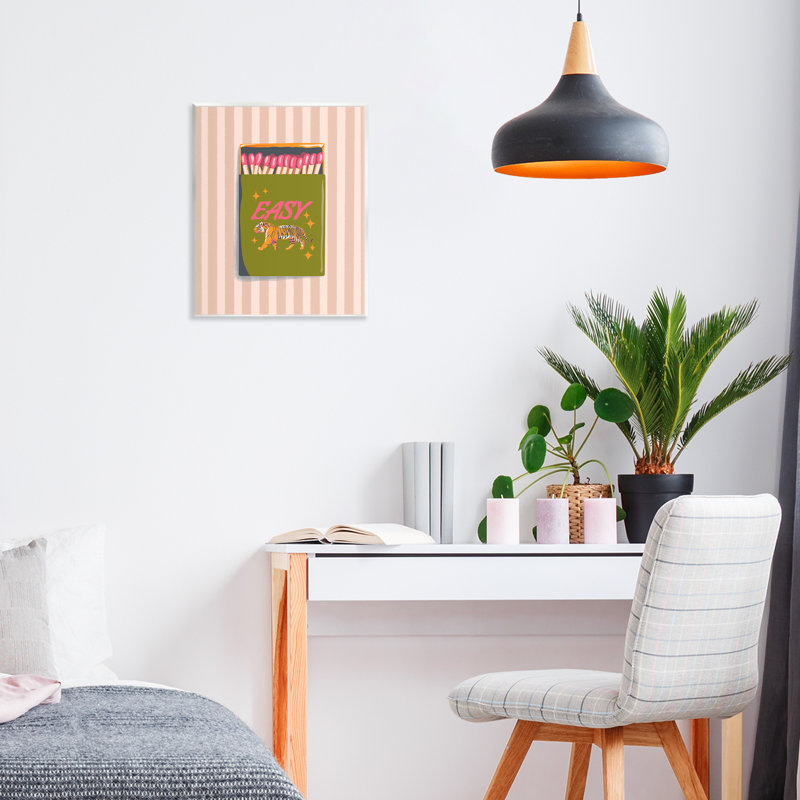 Plaque murale «Easy Tiger Retro Matches» par Elyse Anastacia