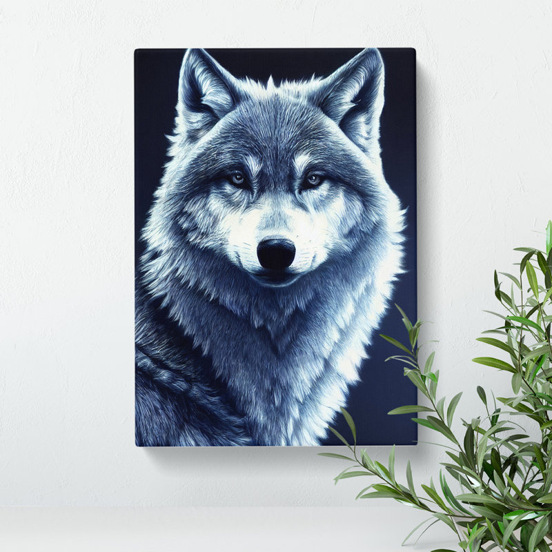 Beauty Of The Wolf - Print, Wrapped Canvas, 60cm H x 40cm W x 3cm D, No Matte