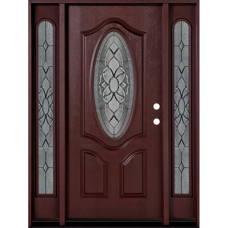Porte d'entrée extérieure pré-suspendue ovale Lite, Gauche