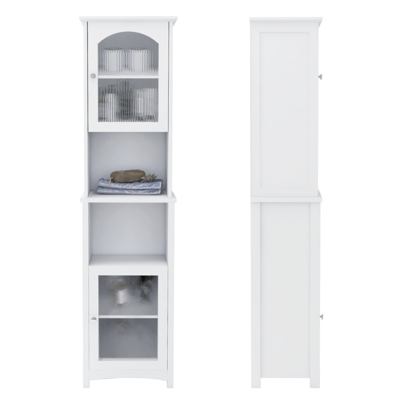Armoire à linge Haruyo l 15,7 po x H 62,2 po x P 11,8 po