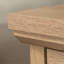 Table de chevet en bois d'ingénierie avec tablette ouverte et tiroir lisse, brun