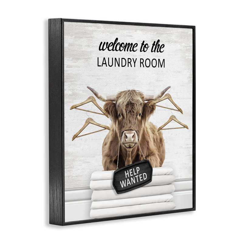 Giclée encadrée Welcome, H 14 po x l 11 po, Giclée encadrée noir minuit
