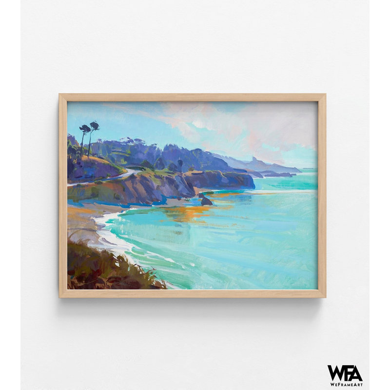«Mendocino County Beach House Decor Idea», idée de cadeau «Happy Retirement», Mendocino, H 12 po x l 16 po, Tanné