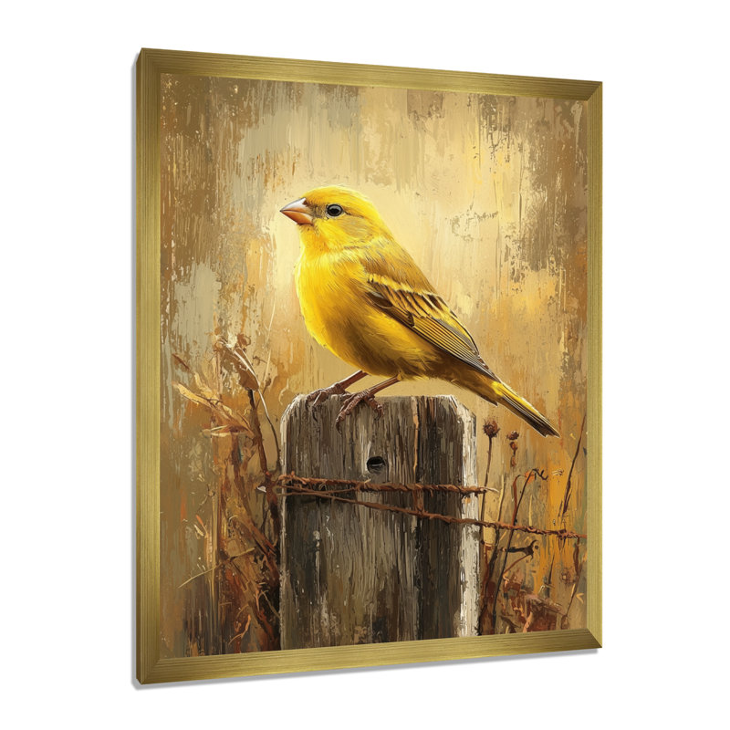 Knaus - Animals Canvas Wall Art, H 44 po x l 34 po, Reproduction encadrée d'une seule photo, Doré