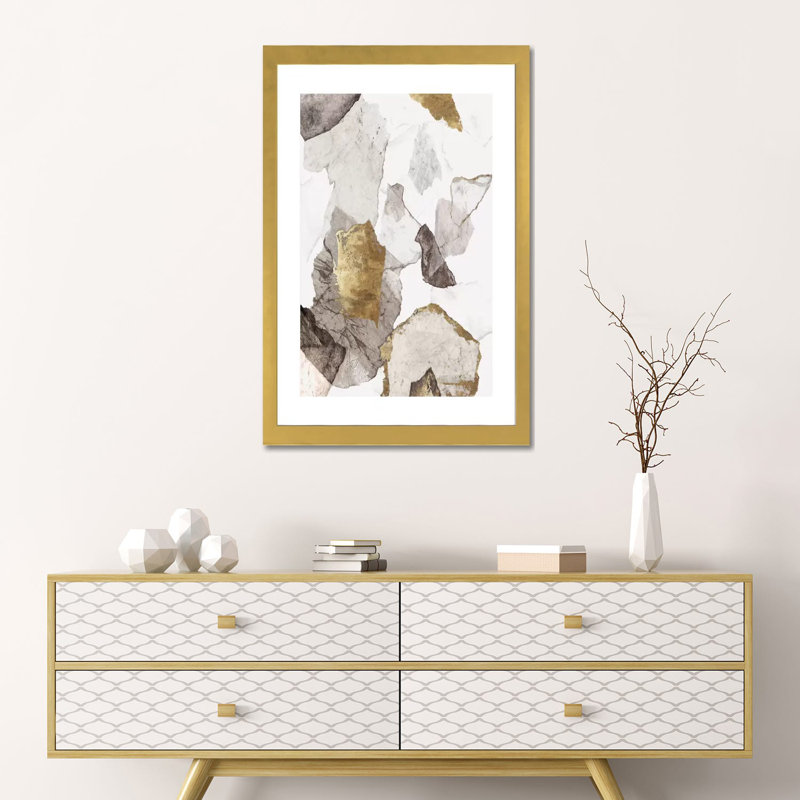 Amplifié III par PI Studio - reproduction d'art, Papier encadré doré, Blanc, H 24 po x l 16 po x P 1 po