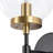 1-Light Wallchiere Clear Glass Wall Sconce
