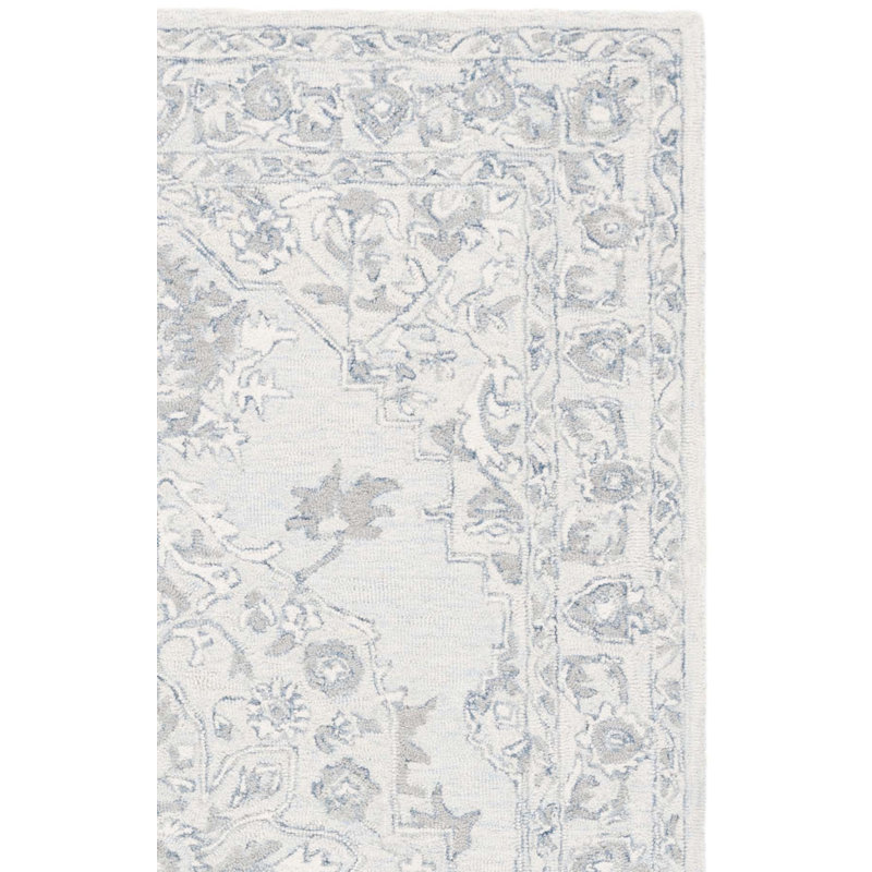 Daggett Hand Tufted Wool And Cotton With Latex Oriental Rug, Rectangle 5' x 8'