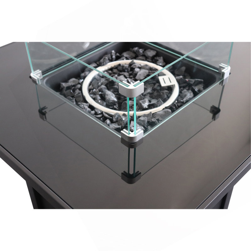 Outdoor Fire Pit For Outdoor Home Garden Backyard Fireplace (30 Inch Steel), Black