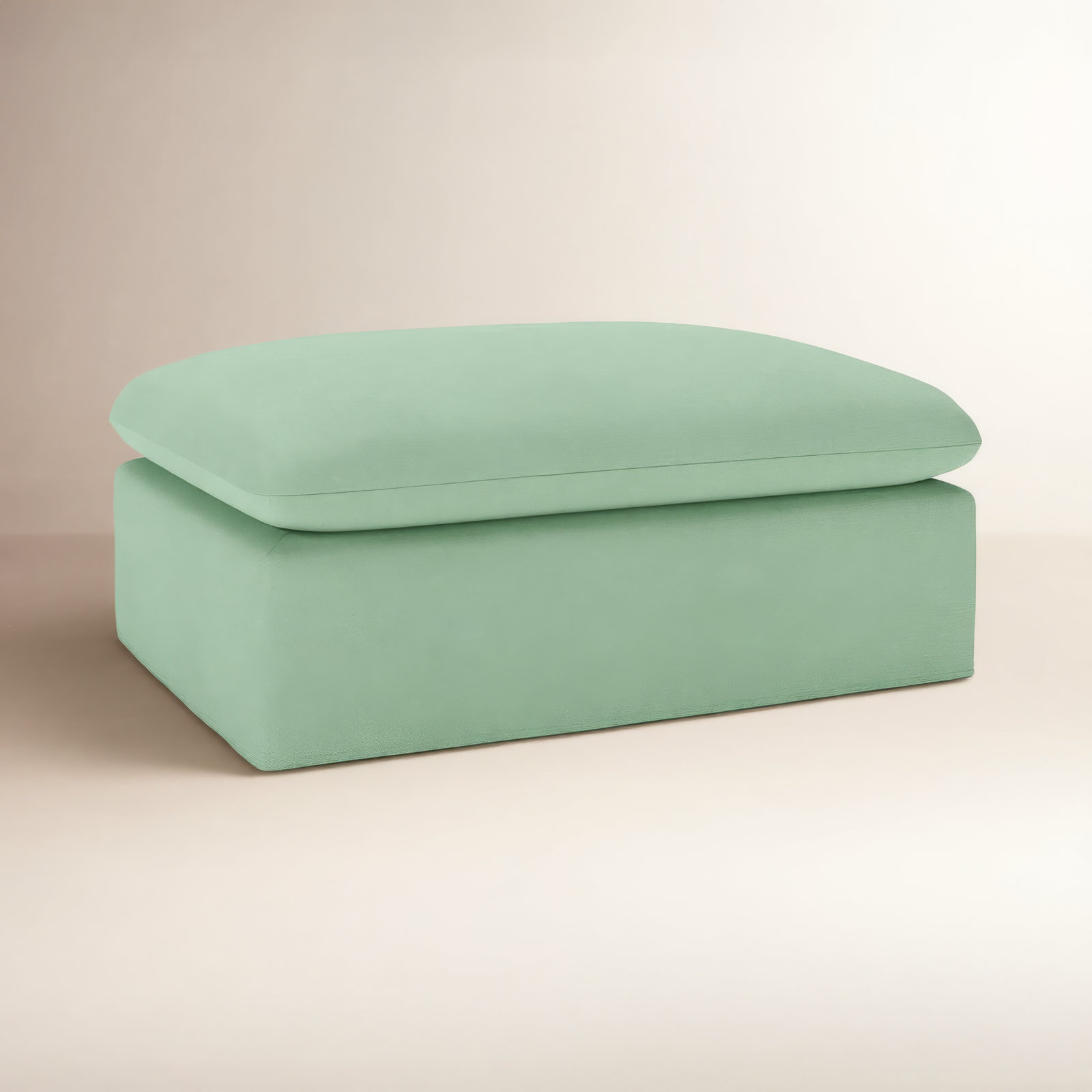 Luna 34" Ottoman, Bayou Spray Canvas