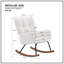 Chaise berçante rembourrée avec dossier haut Comfy