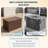 200 Outdoor Metal Storage Box Gallon for Patio, Large Metal Deck Box Waterproof with Dual Gas Struts, Rolling Wheels and Handles, Steel Deck Box for Cushions, Tools, Pool Floats, Porch and Backyard-125822222-125822223