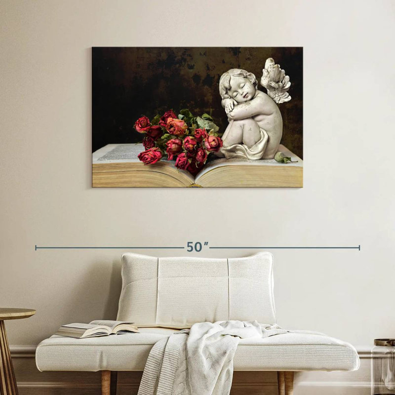 Leisha Cherub, 26" H x 39" W