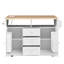 Chariot pour îlot de cuisine extensible avec prise standard Deborah