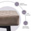 Upholstered Faux Leather 70cm Stool-96419271