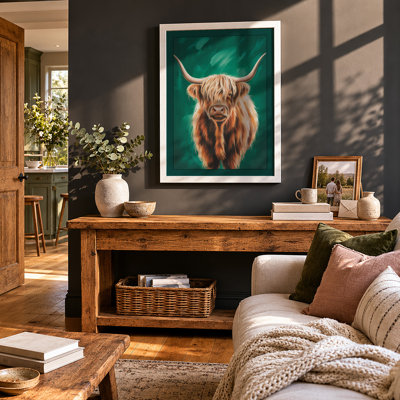 Highland Gaze Rustic - Framed Print