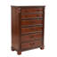 Commode de style chambre à coucher avec tiroirs en cerisier foncé 1 pièce