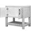Meuble-lavabo avec comptoir en quartz moka, miroir et lavabo-1148865920-1148865924
