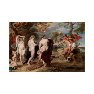 The Judgment Of PAris by Peter Paul Rubens - Wrapped Canvas Print