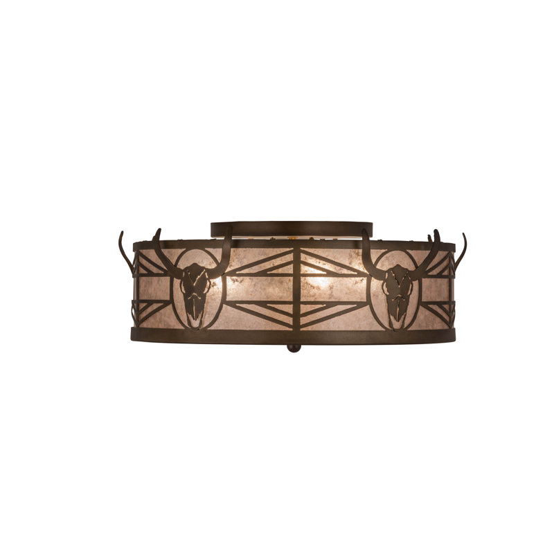 Rustic Lodge 4 - Light Flush Mount